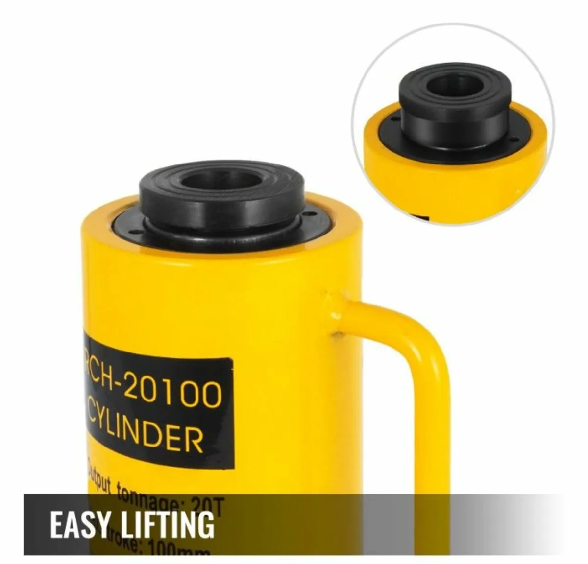 20T 100mm Hollow Plunger Hydraulic Cylinder Jack - Image 4