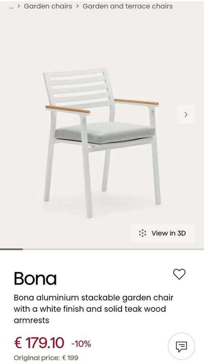 Aluminium & Soild Teak table & chairs for sale - Image 2