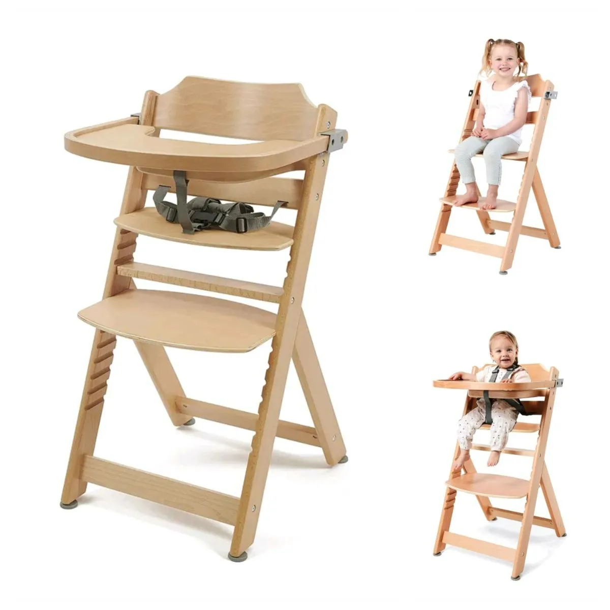 Brand new wooden highchair from 6months up to 10 y - Image 1