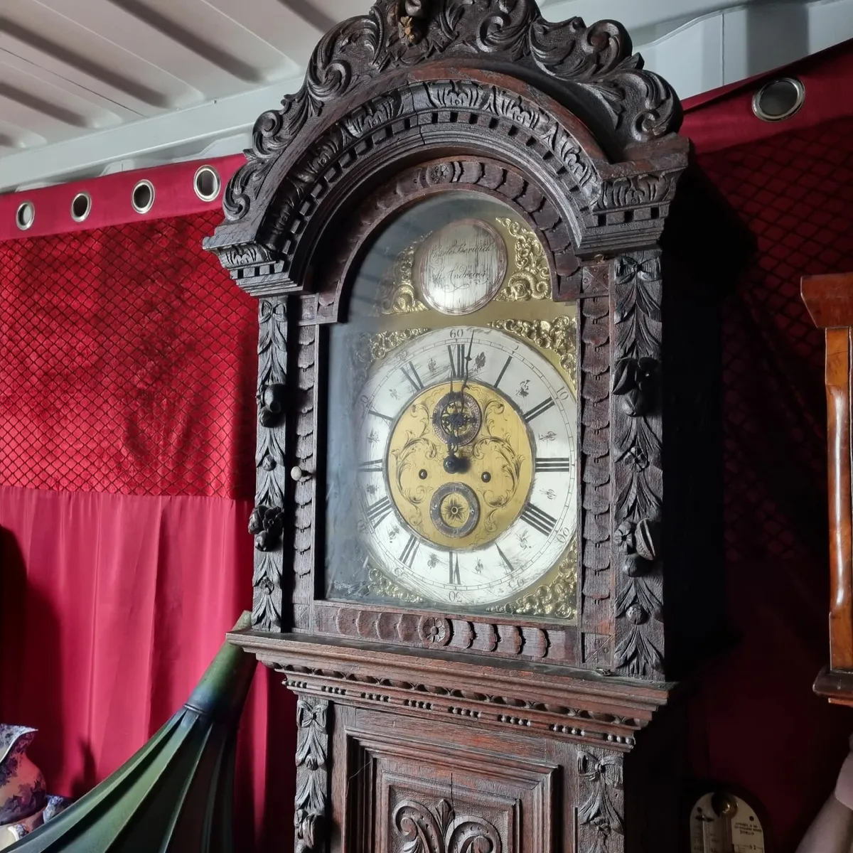 VICTORIAN GRANDFATHER CLOCK - Image 1