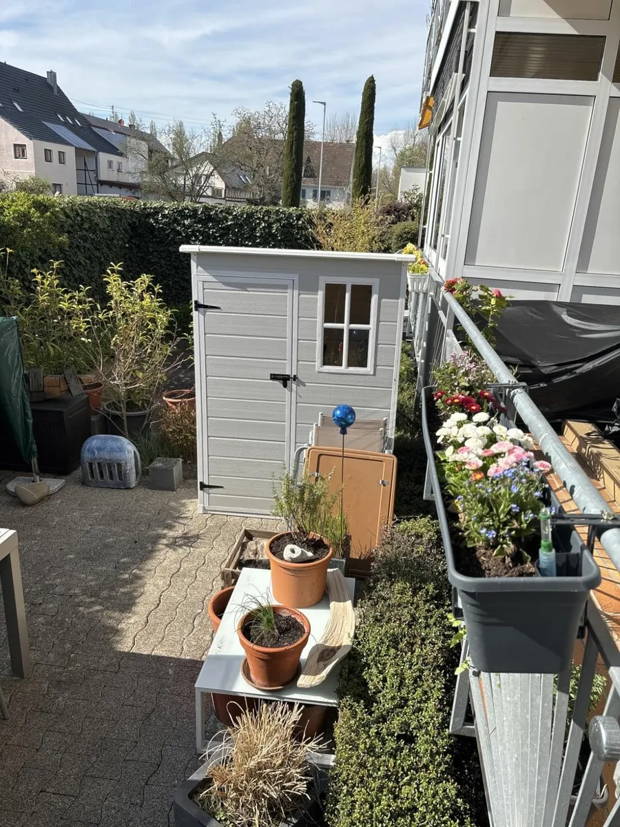 Garden Shed Plastic Resin 5ft x 3ft Weatherproof O - Image 4