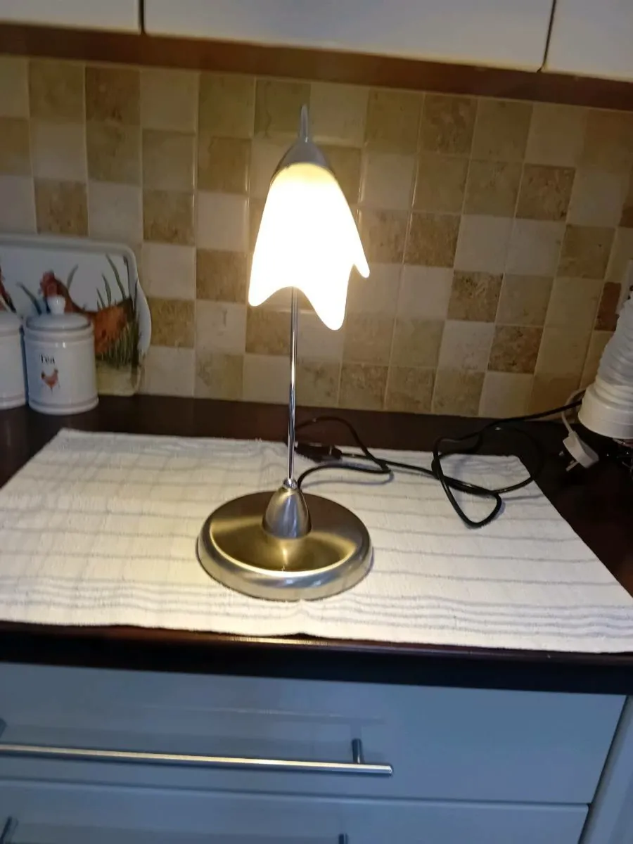4 TABLE LAMPS ELECTRIC AS NEW - Image 4