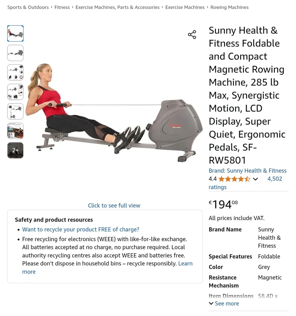 Rowing machine - Image 3