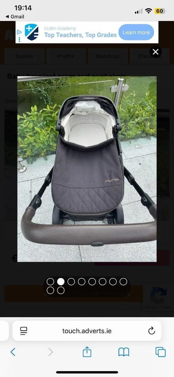 Nuna baby bassinet pram pushchair - Image 1