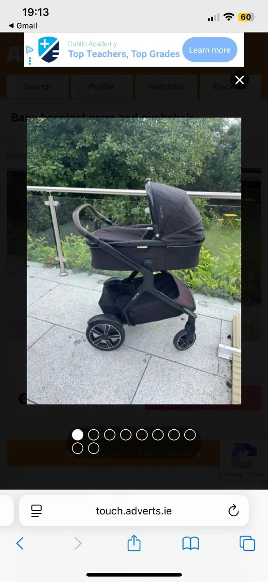 Nuna baby bassinet pram pushchair - Image 3