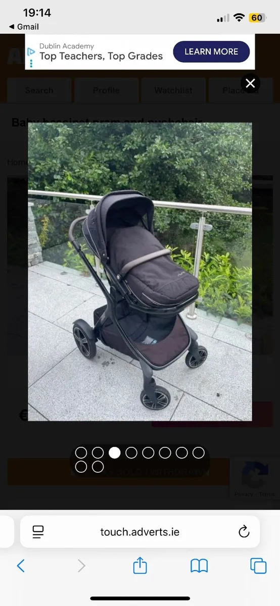 Nuna baby bassinet pram pushchair - Image 4
