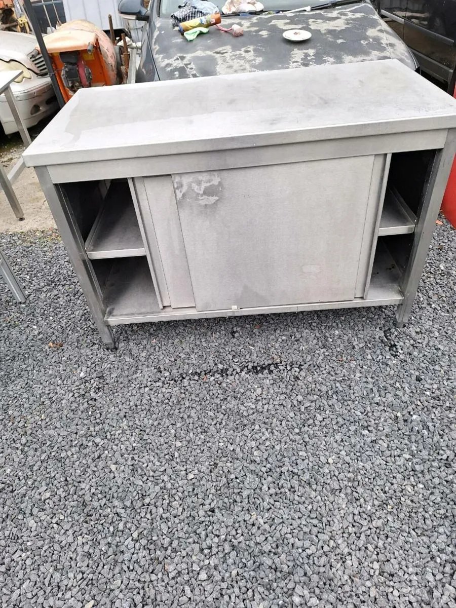 Stainless steel benches - Image 1