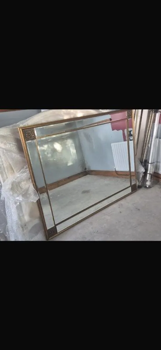Large gold mirror for sale - Image 1
