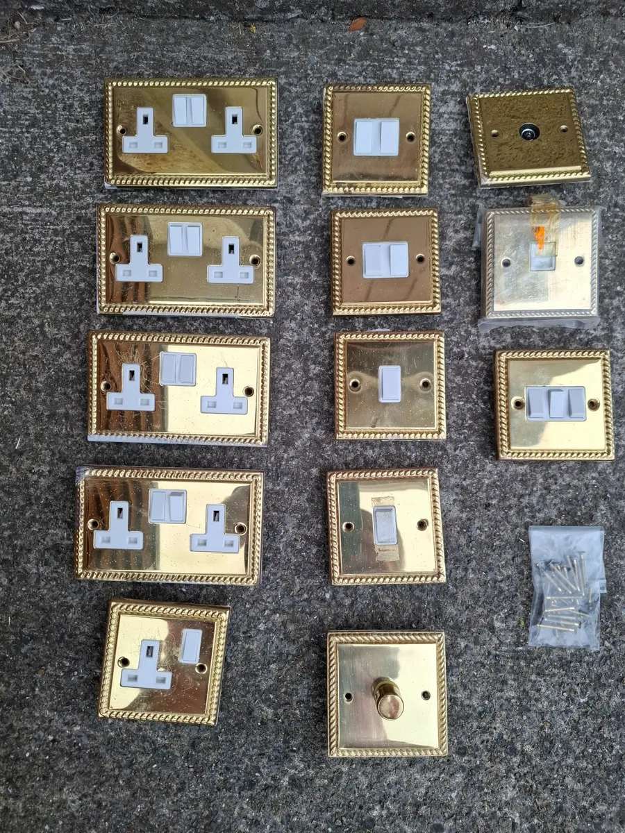 Brass Socket & Light Switches - Image 3