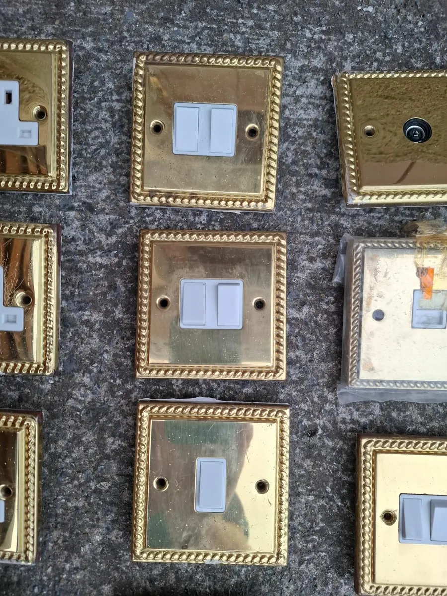 Brass Socket & Light Switches - Image 2