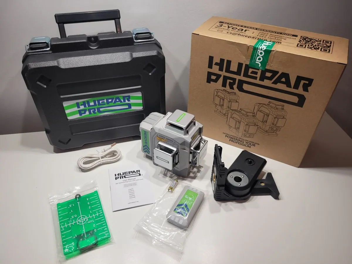 Trade rated PRO-series Huepar Laser Level self-lev - Image 4