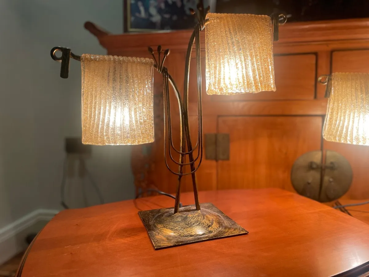 Art Deco Style Table Lamp Set - Image 1