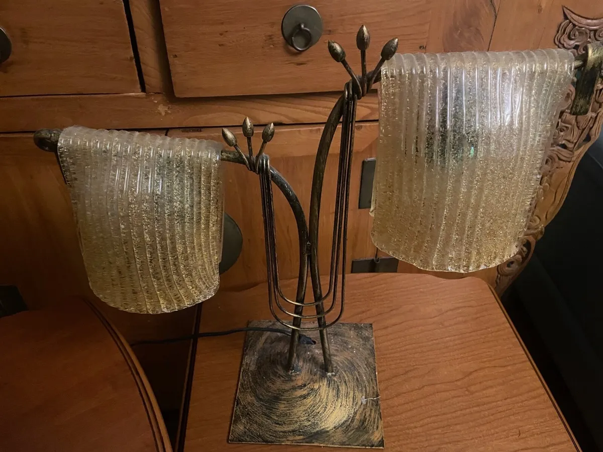 Art Deco Style Table Lamp Set - Image 4