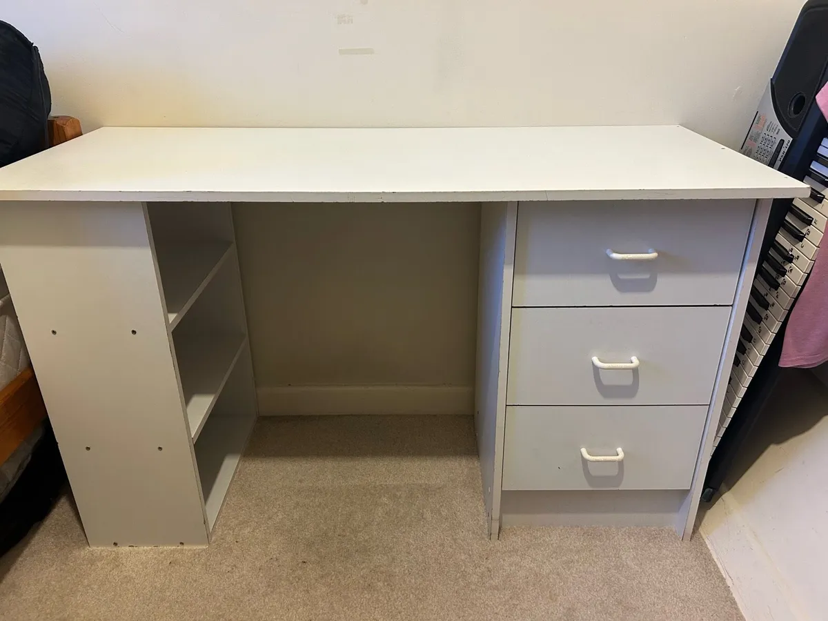 White desk for sale in limerick city - Image 1