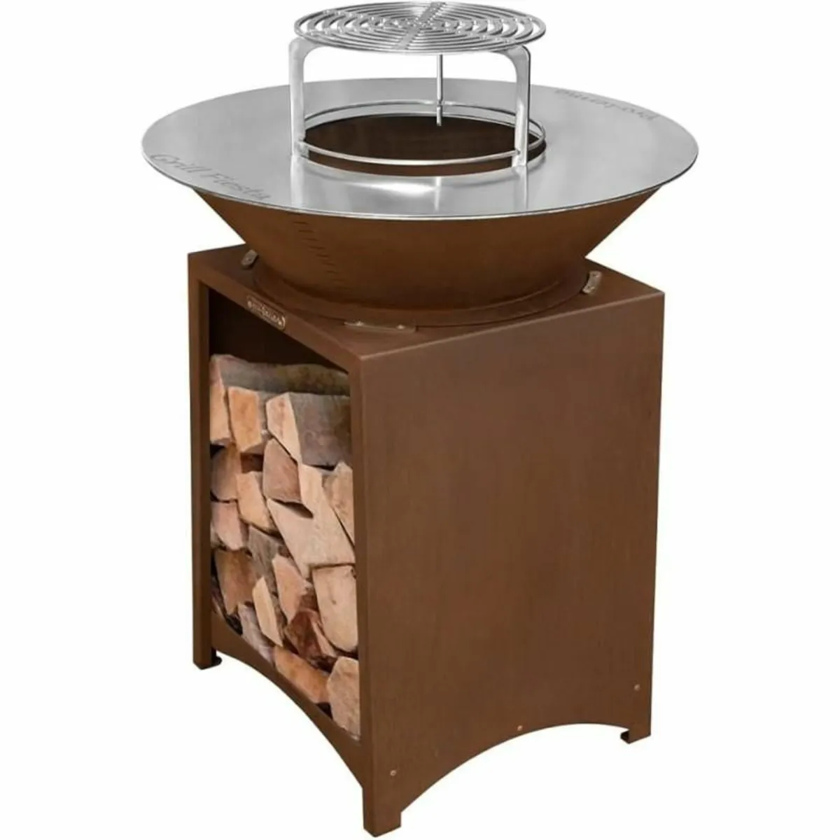 FIESTA High brazier with plate and removable steel - Image 1