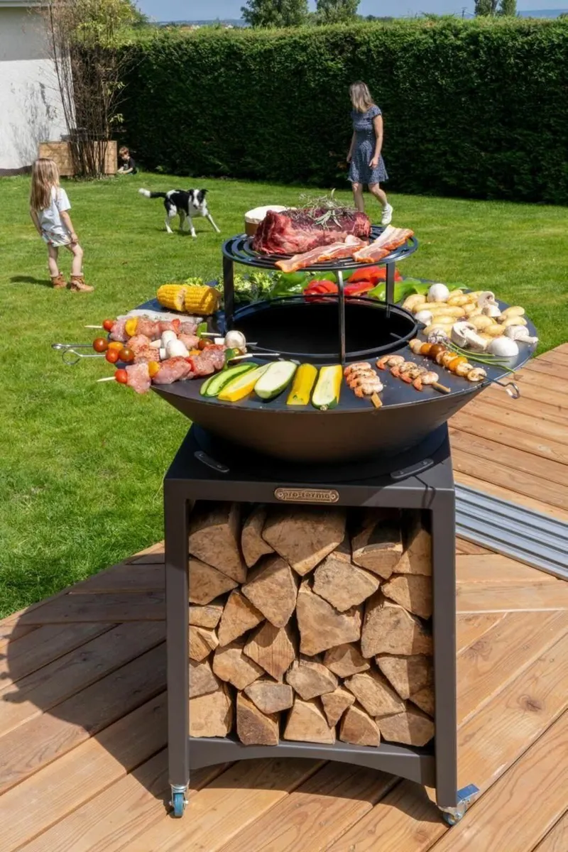 FIESTA High brazier with plate and removable steel - Image 2