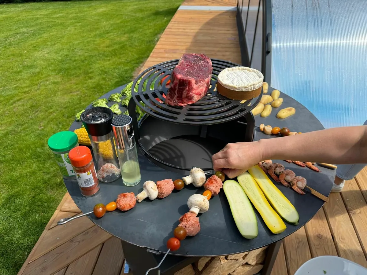 FIESTA High brazier with plate and removable steel - Image 3