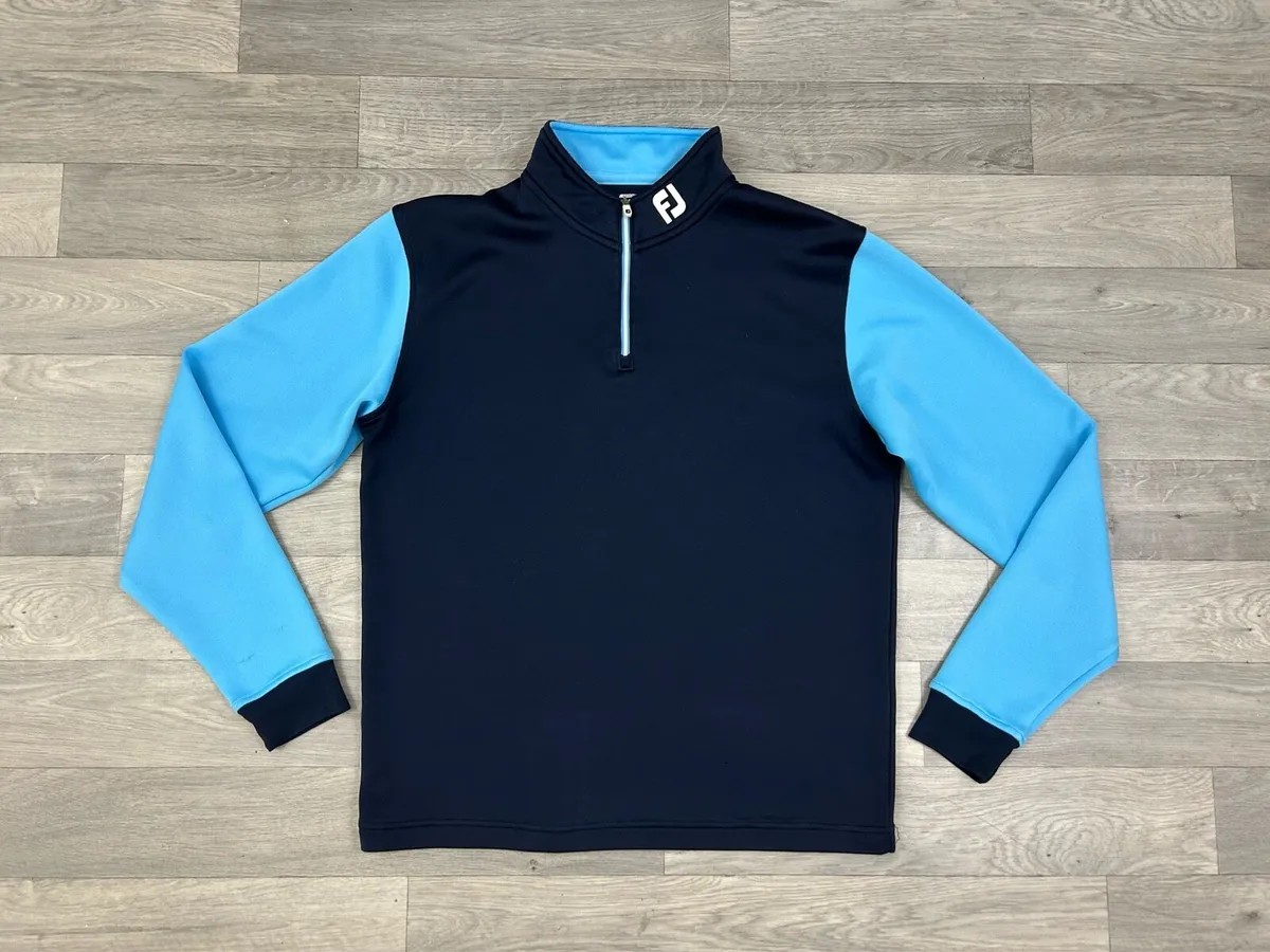 FootJoy FJ Half Zip Golf Jumper Mens Large - Image 1