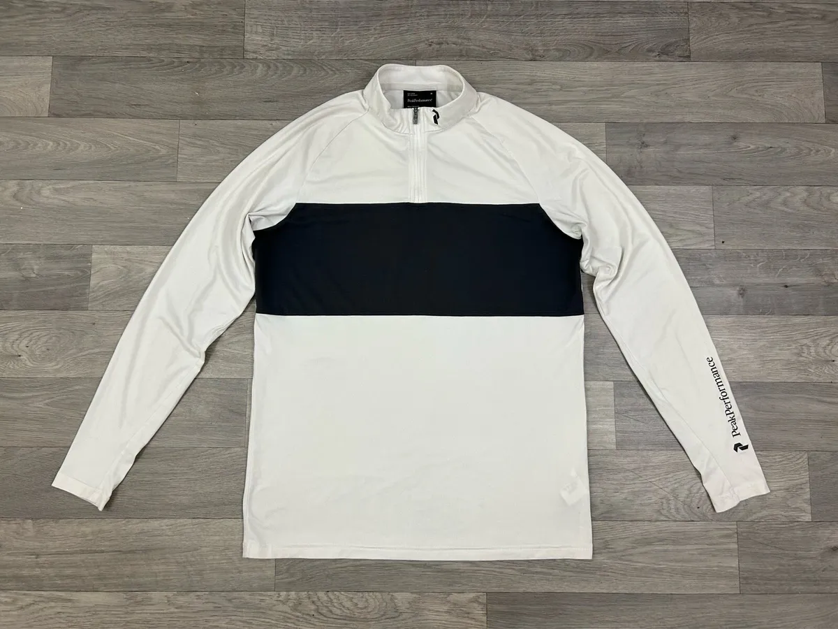 Peak Performance Half Zip Golf Jumper Mens Medium - Image 1