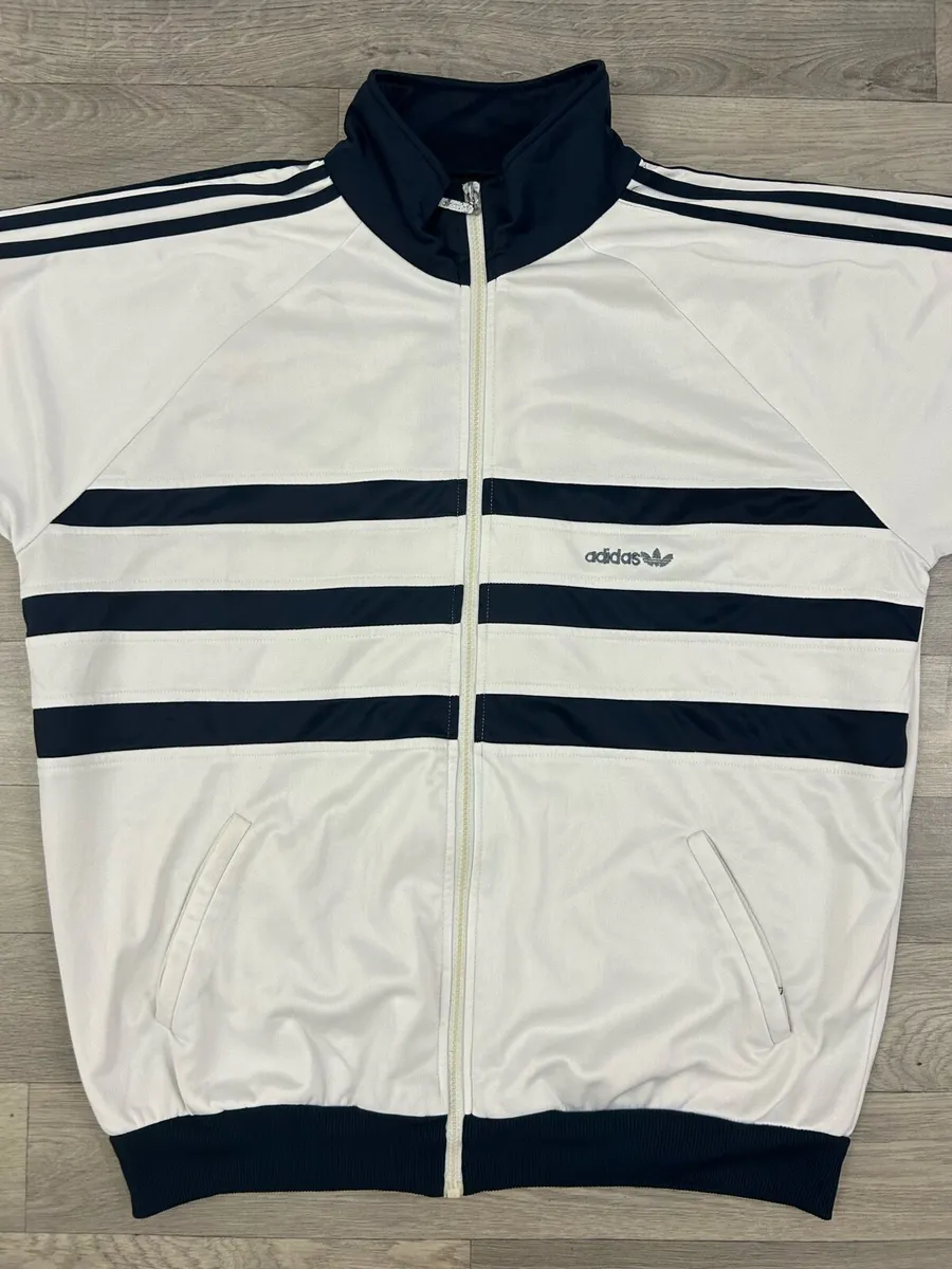 Vintage 80s Adidas Track Jacket Mens Large - Image 2