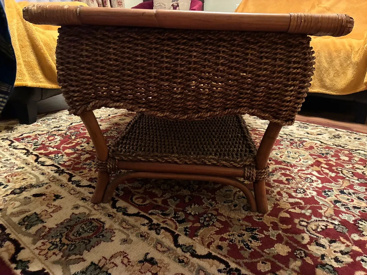 Wicker Coffee Table - Image 4