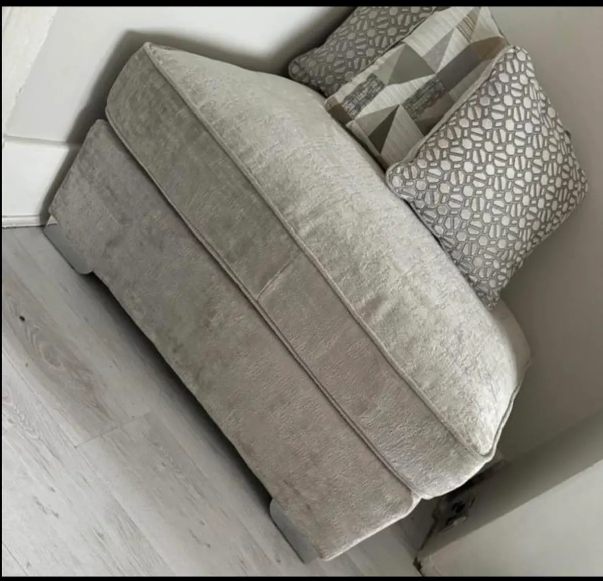 Grey foot stool - Image 1