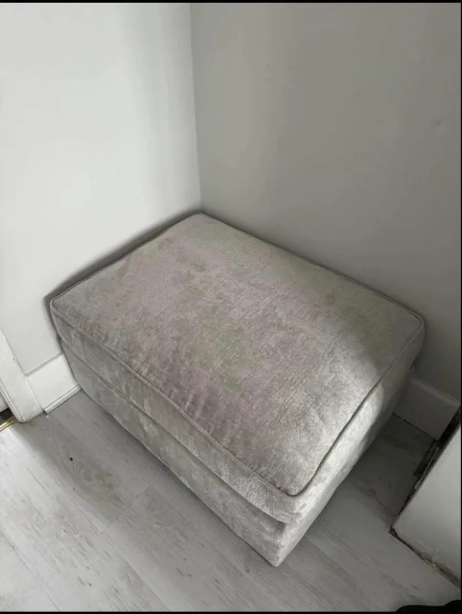 Grey foot stool - Image 2
