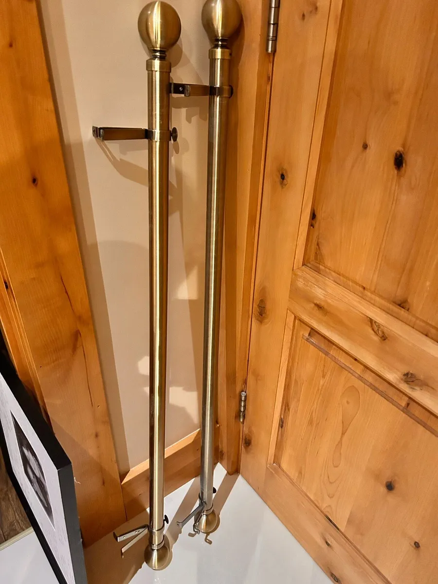 Brushed Gold Curtain Poles - Image 1