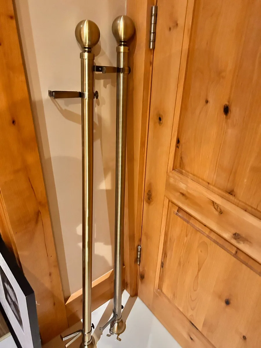 Brushed Gold Curtain Poles - Image 2