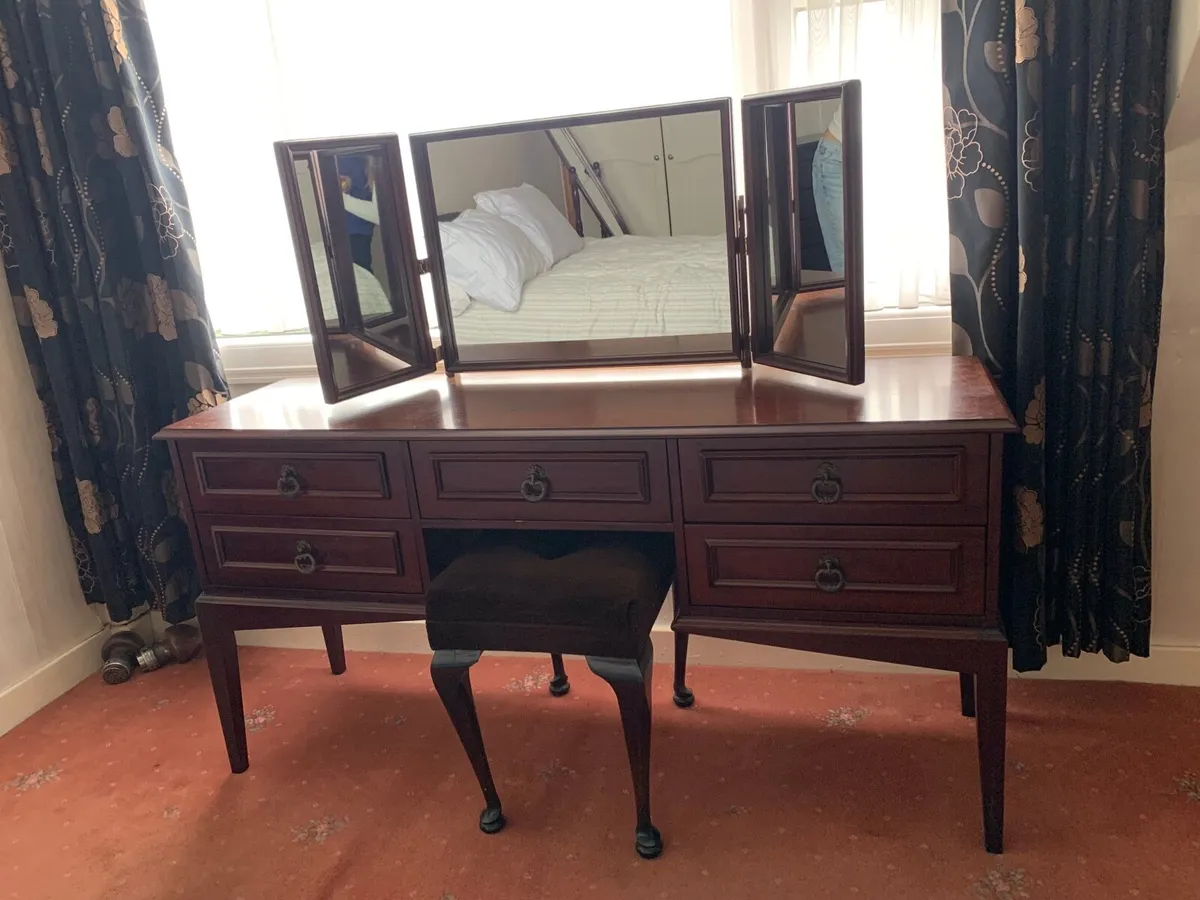 Dark Wood Bedroom Furniture Suite - Image 1