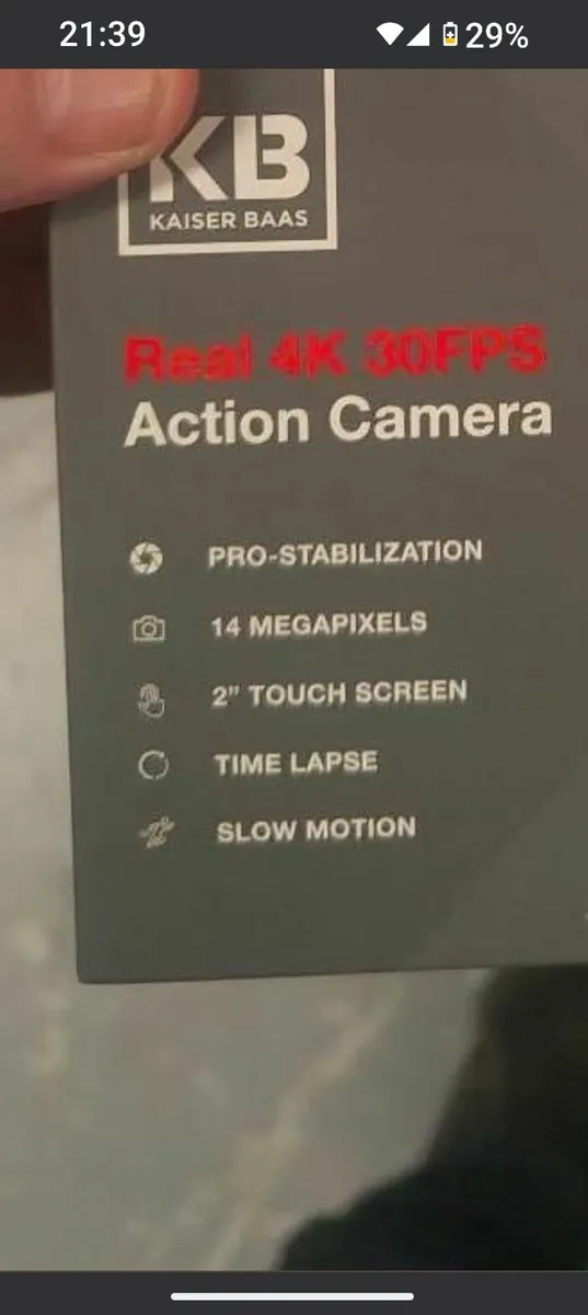 Brand New Kaiser baas 4K  Go Pro Camera - Image 2