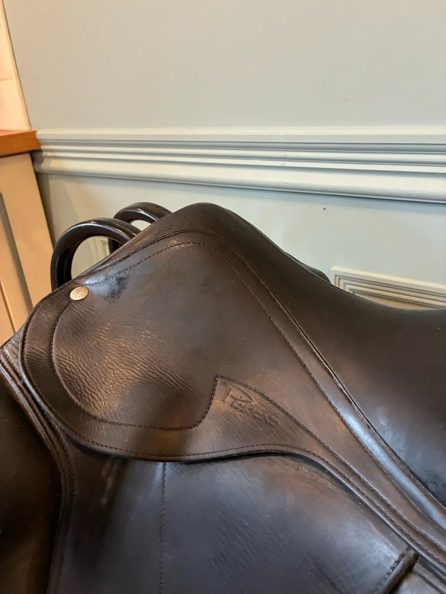 Amerigo Pinerolo Dressage Saddle 17 Inch black - Image 3
