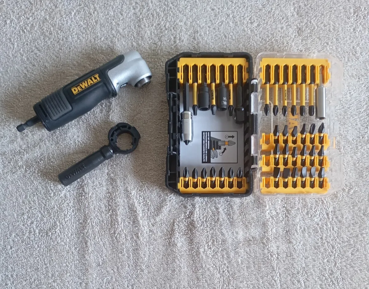 DeWalt 40 piece Bit set and Drill Attachment - Image 1