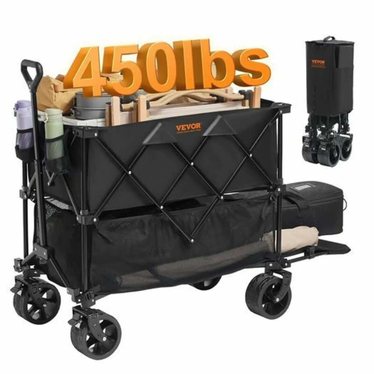 Foldable Double Decker Wagon, 400L Collapsible Wag - Image 1