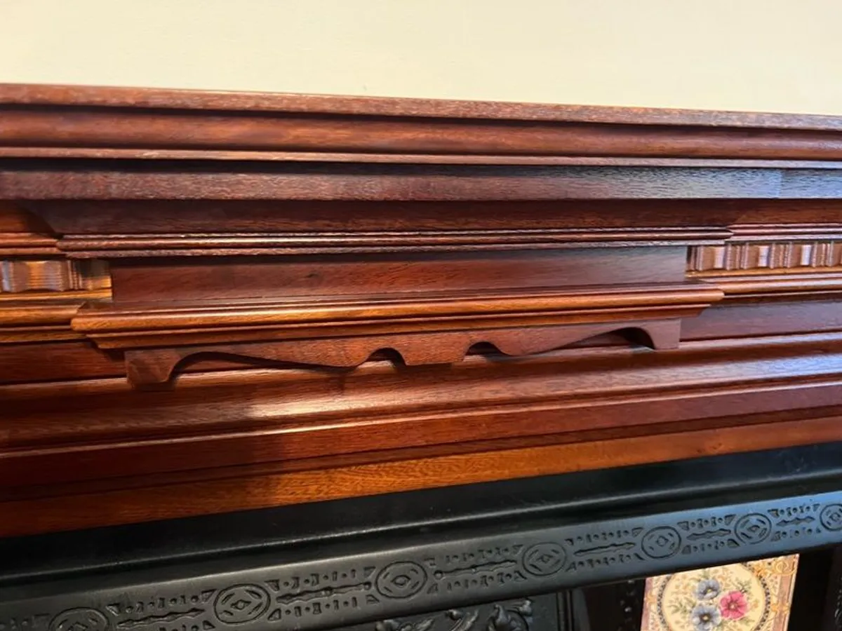 REDUCED!!! cast iron fireplace with timber surround - Image 4