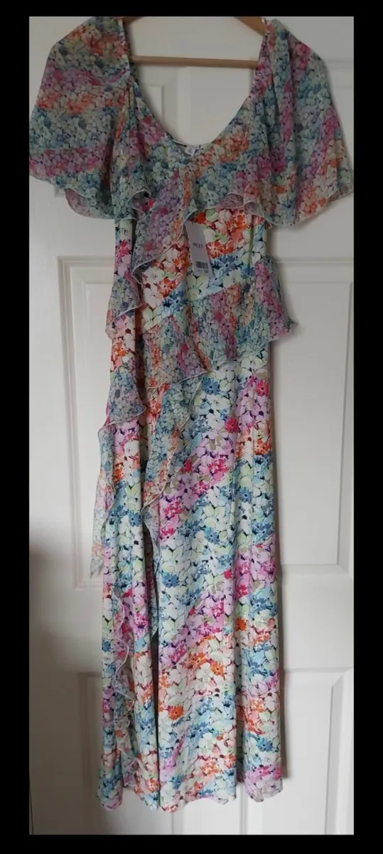 Next Long  length floral dress - size 6 - Image 1