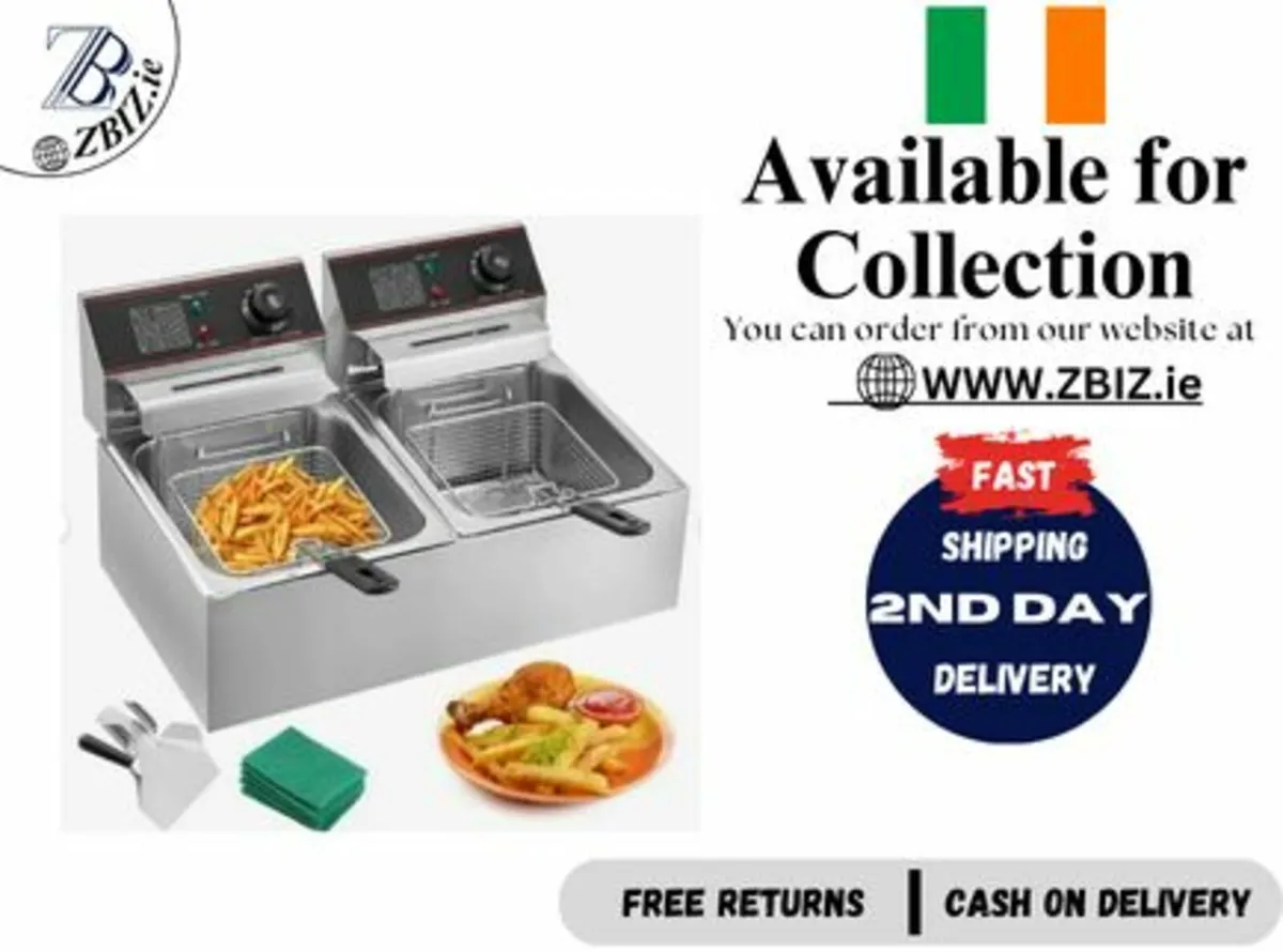 Commercial Deep Fryer 12L Electric Fryer 5000W - Image 1
