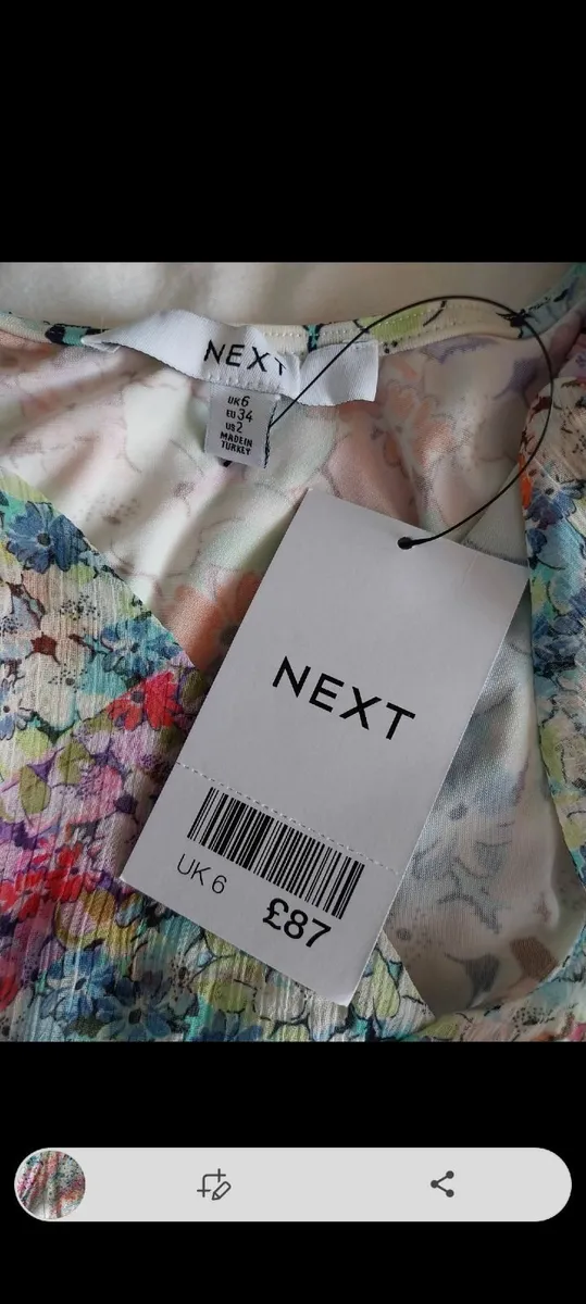 Next Long  length floral dress - size 6 - Image 4