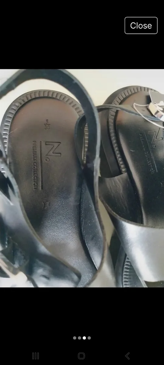Next Ladies Premium Sandals- black size 5 - Image 3