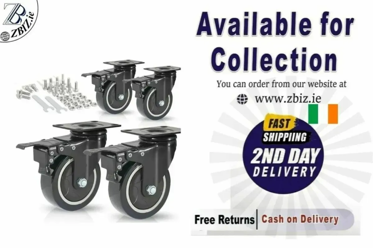 Castor Wheel 50mm Heavy Duty 200KG Capacity - Image 1