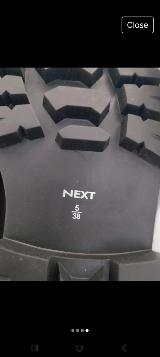 Next Ladies Premium Sandals- black size 5 - Image 4