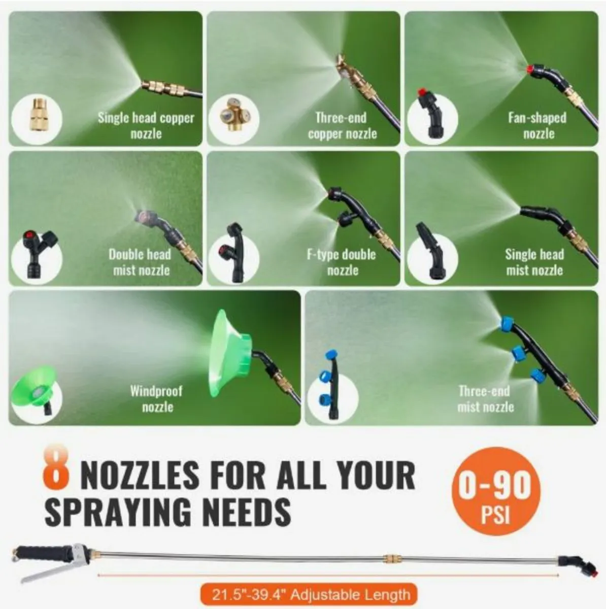 15.1L Backpack Sprayer with Adjustable Pressure - Image 3