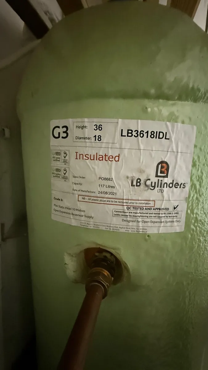 Copper Cylinder Insulated - Image 2