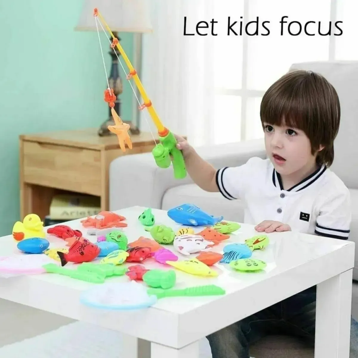 Magnetic Fishing Toy Set for Kids Bath & Pool - Image 4
