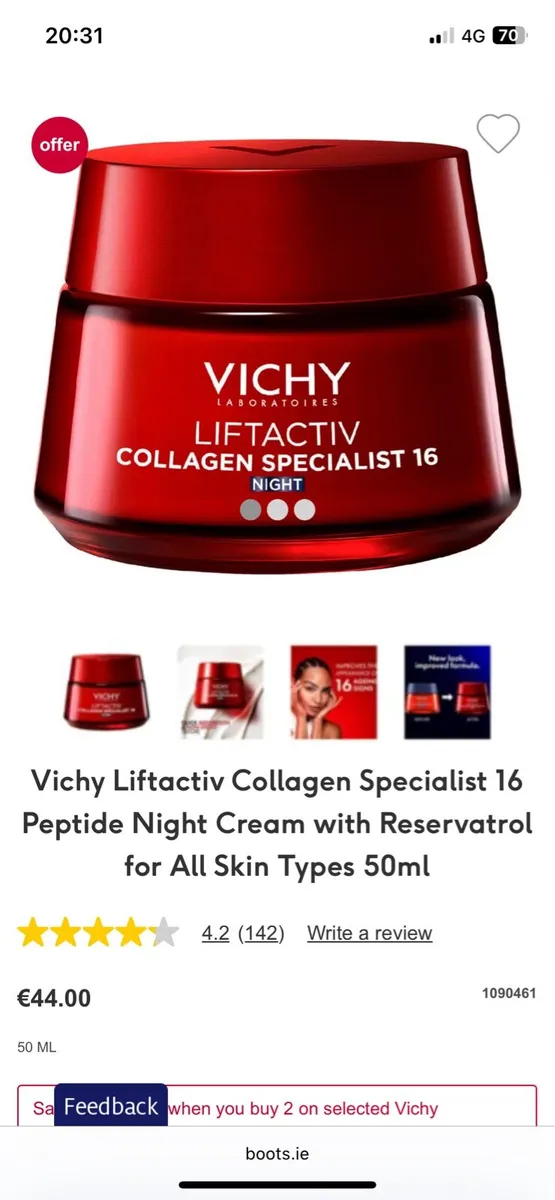 Vichy LiftActiv Collagen Specialist Brand New - Image 2