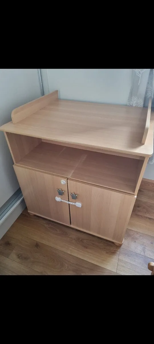Wooden changing table