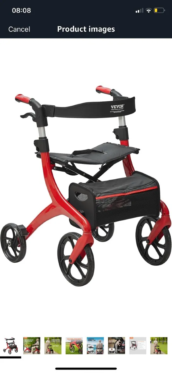 Rollator Walking Aid Walker - Image 1