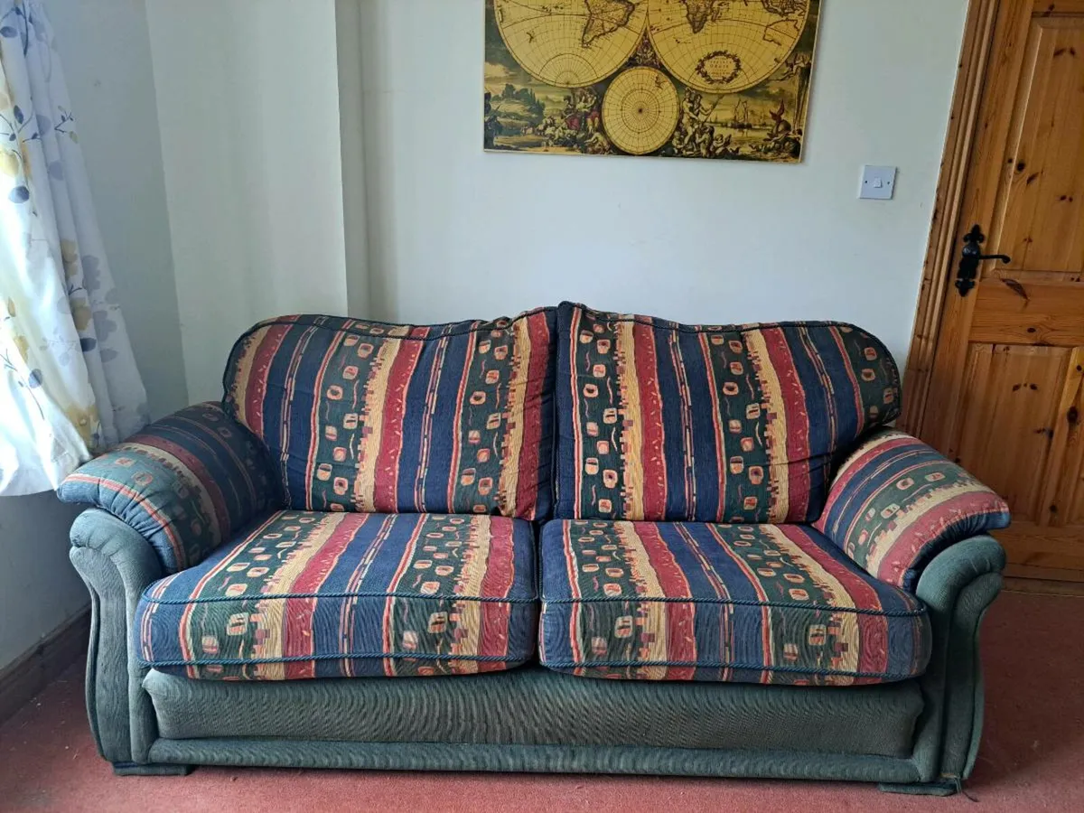 FREE 3 Seater Sofa + 2 Arm Chairs - Image 1