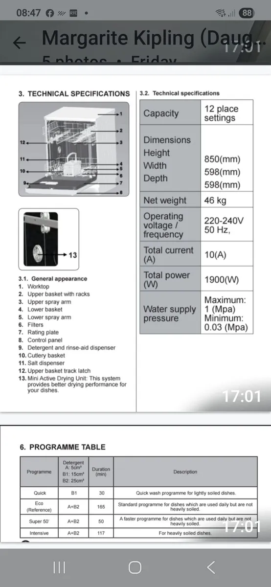 Nordmende dishwasher - Image 3