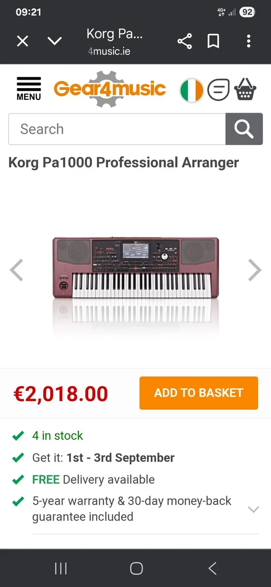 Korg pa1000